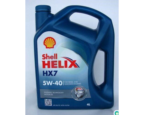 Shell Helix HX-7 RUS 5W-40 4л. Масло моторное. 