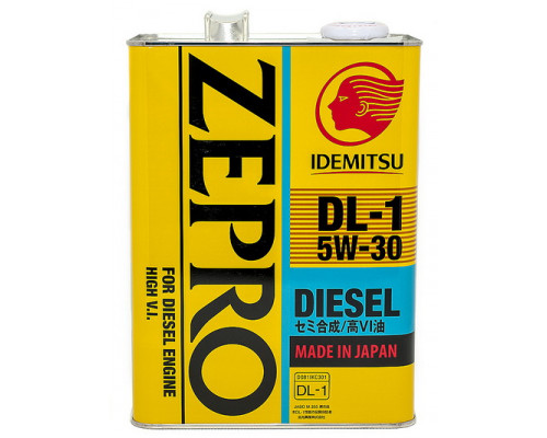IDEMITSU ZEPRO DIESEL 5W-30 DL-1 4л. Масло моторное.