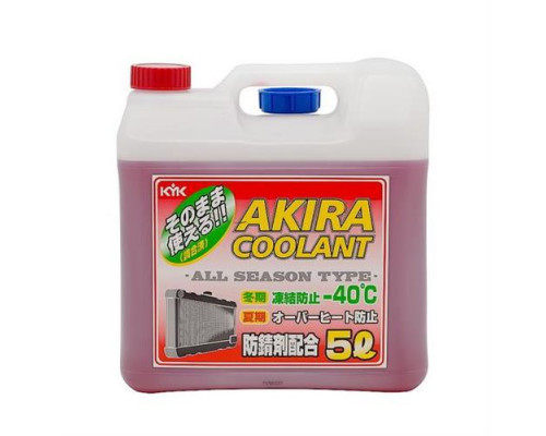 Антифриз готовый  AKIRA Coolant -40°C красный 5л.