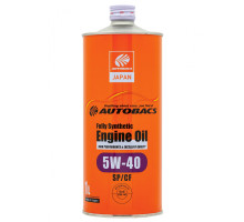 AUTOBACS ENGINE OIL Fully Synthetic  5W-40 API SP/CF Моторное масло 1л.