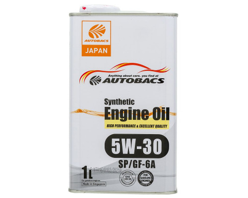 AUTOBACS ENGINE OIL SYNTHETIC 5W-30 SP GF-6A Моторное масло 1л.