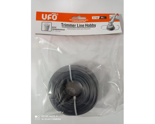 Леска для триммера нейлоновая UFO HOBBY LINE 2,7мм х 60 м (круг арм.)