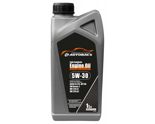 AUTOBACS ENGINE OIL Fully Synthetic 5W-30 ACEA C2/C3 API SN FOR EUROPEAN CARS Моторное масло 1л.