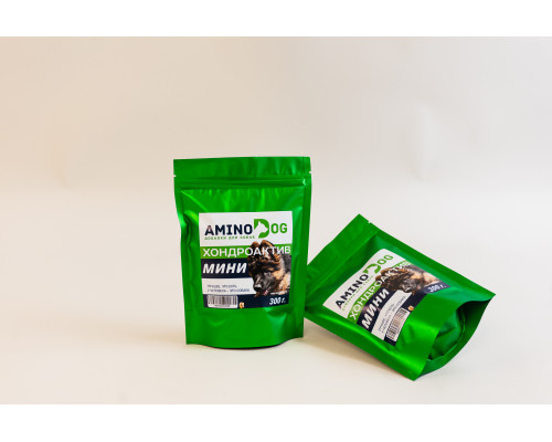 AminoDOG ХондроАктив mini – Хондропротектор для щенят и собак мелких пород 300 гр.