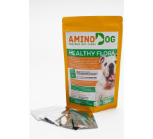AminoDOG healthy flora Пробиотик для собак, нормализация и профилактика работы ЖКТ (гипоаллергенный) 150 гр. (30 пакетиков по 5 гр.)