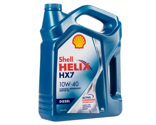 Shell Helix HX-7 Dizel RUS 10W-40 4л. Масло моторное.