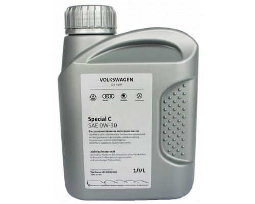 VOLKSWAGEN Special С 0W-30 1 л. Синтетическое моторное масло VW 502.00/505.00