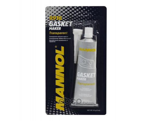 MANNOL Gasket Maker Transparent Прозрачный силиконовый герметик (от -40°C до +180°C)  85гр.