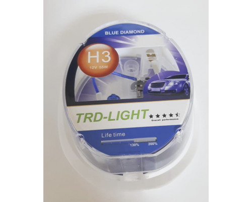 Набор TRD-LIGHT (BLUE DIAMOND 5000K) H3 12V 55W (эффект XENON) комп. 2шт.