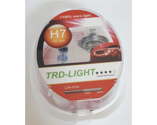 Набор галоген. ламп TRD-LIGHT +150 % H7 12V 55W комп. 2шт.