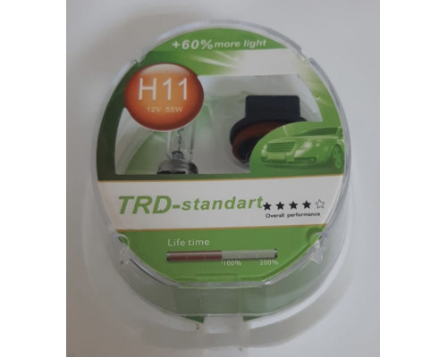 Набор галоген. ламп TRD (STANDART +60 %) H11 12V 55W комп. 2шт.