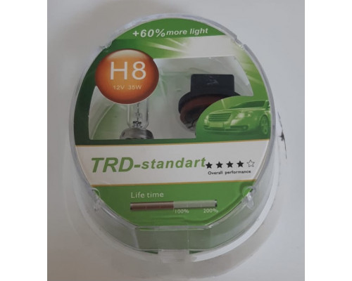 Набор галоген. ламп TRD (STANDART +60 %) H8 12V 35W комп. 2шт.
