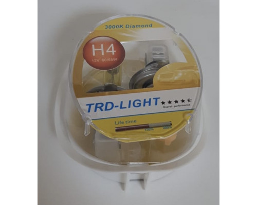 Набор галоген. ламп TRD-LIGHT  (YELLOW DIAMOND 3000K) H4 12V 60/55W комп. 2шт.