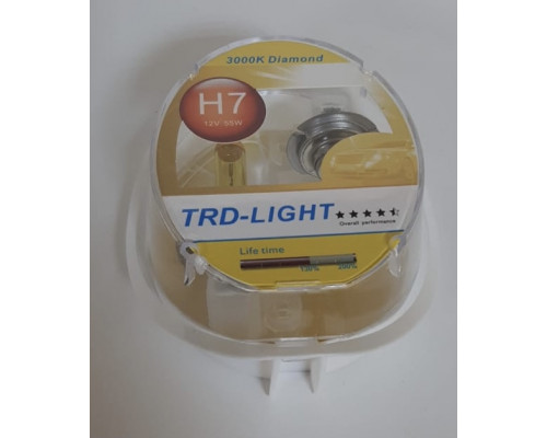 Набор галоген. ламп TRD-LIGHT  (YELLOW DIAMOND 3000K) H7 12V 55W комп. 2шт.
