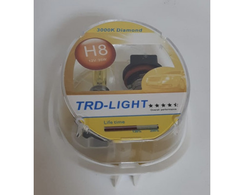 Набор галоген. ламп TRD-LIGHT  (YELLOW DIAMOND 3000K) H8 12V 35W комп. 2шт.